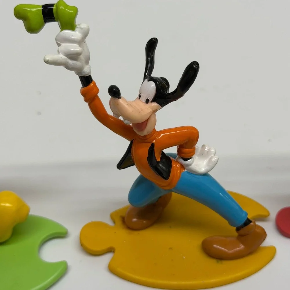 Disney Mickey Mouse Friends Figurine Lot Goofy Donald Minnie Vintage Used